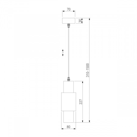 Подвесной светодиодный светильник Eurosvet Bento 50204/1 черный/матовое золото
