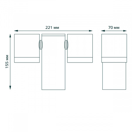 Уличный настенный светильник Gauss Sonata GD152
