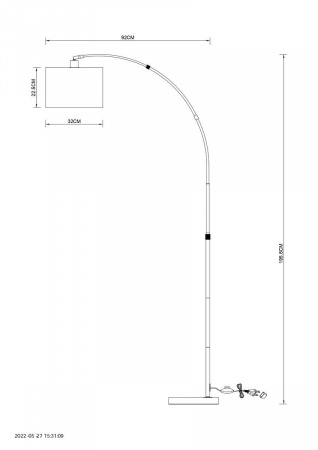 Торшер Arte Lamp Paolo A4060PN-1CC