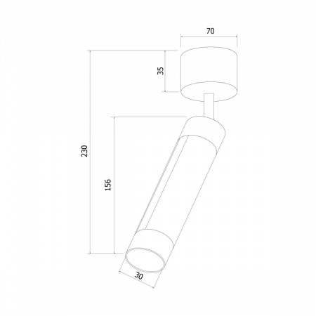 Светодиодный спот Eurosvet Strong 20084/1 LED белый