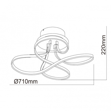 Потолочный светодиодный светильник De Markt Аурих 12 496015302