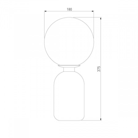 Настольная лампа Eurosvet Оптима Bubble 01197/1 черный жемчуг