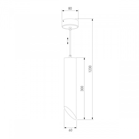 Подвесной светильник Eurosvet 7011 MR16 WH/GD белый/золото