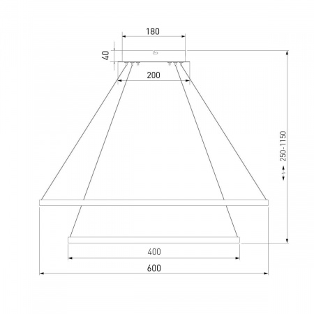 Подвесной светодиодный светильник Eurosvet Collars 90264/2 черный