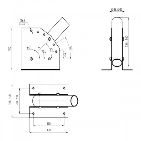 Кронштейн Gauss 903265102 Алматы