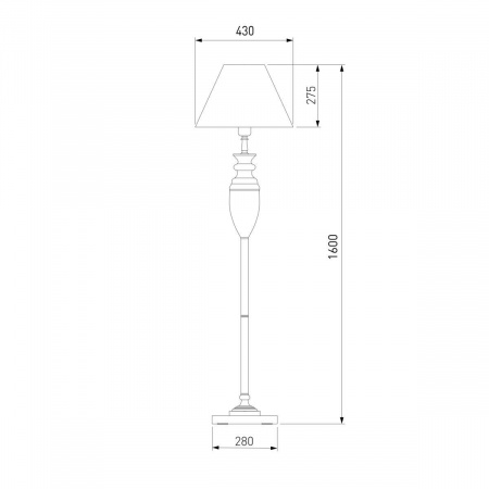 Торшер Eurosvet 009/1T RDM