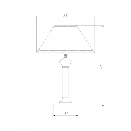 Настольная лампа Eurosvet 60019/1 глянцевый белый