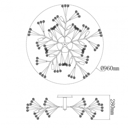 Потолочная люстра MW-Light Адриатика 280011810 Алматы Потолочная люстра MW-Light Адриатика 280011810
