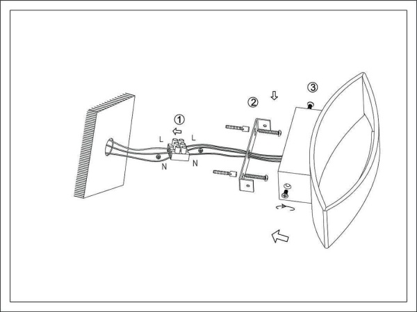 Настенный светодиодный светильник DesignLed GW Ole GW-A715-5-WH-WW 003024