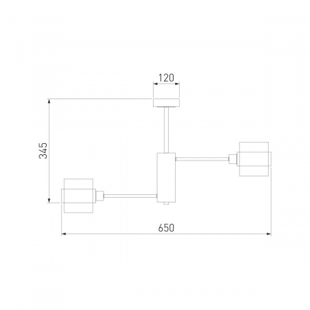 Потолочная люстра Eurosvet Arcada 70127/6 черный/дымчатый