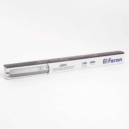 Блок питания для светодиодной ленты Feron LB001 24V 36W IP20 1,5A 48012 Алматы