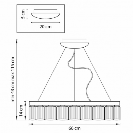 Подвесная светодиодная люстра Lightstar Nibbler 812186