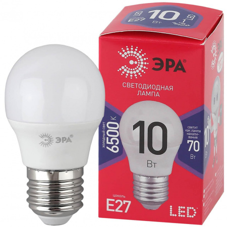 Лампа светодиодная ЭРА E27 10W 6500K матовая P45-10W-865-E27 R Б0045355 Алматы Лампа светодиодная ЭРА E27 10W 6500K матовая P45-10W-865-E27 R Б0045355