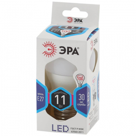 Лампа светодиодная ЭРА E27 5W 4000K матовая LED P45-11W-840-E27 Б0032989 Алматы Лампа светодиодная ЭРА E27 5W 4000K матовая LED P45-11W-840-E27 Б0032989