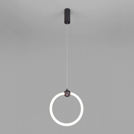 Подвесной светодиодный светильник Eurosvet Rim 90166/1 черный