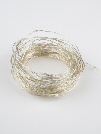 Светодиодная гирлянда Uniel Роса теплый белый ULD-S1000-100/SCB/3AA Warm White IP20 Dew UL-00005482