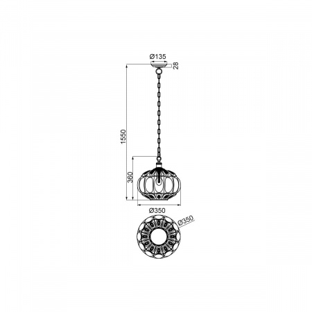 Подвесной светильник Vele Luce Helen VL4266P21