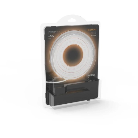 Светодиодная лента Gauss 4,8W/m 60LED/m 2835SMD теплый белый 5M 312400148 Алматы