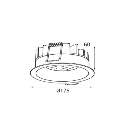 Встраиваемый светодиодный светильник Italline IT06-6014 white Алматы
