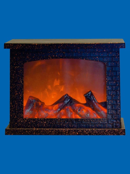 Фигурка светодиодная «Камин» 21x28см Uniel ULD-L2821-005/DNB/Red Brown Fireplace UL-00007291