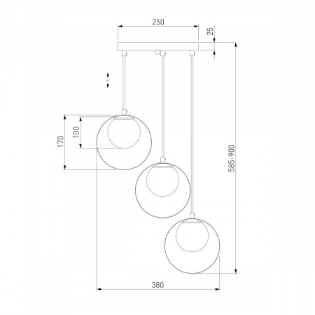 Подвесной светильник Eurosvet Dublin 50205/3 хром