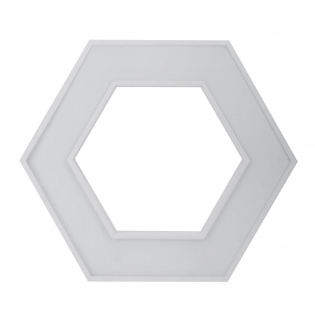 Подвесной светодиодный cветильник Geometria ЭРА Hexagon SPO-124-W-40K-051 51Вт 4000К белый Б0050556