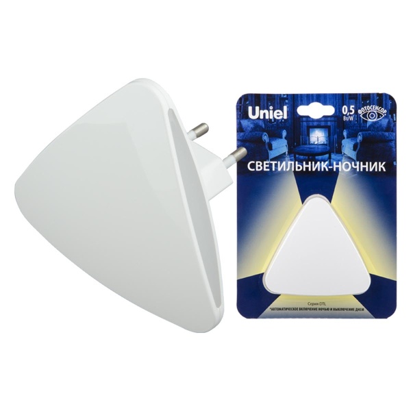 Светильник-ночник Uniel DTL-320 Треугольник/White/Sensor UL-00007223