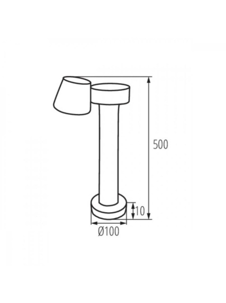 Светильник ландшафтный Kanlux DROMI LED 50 7W-GR 32532