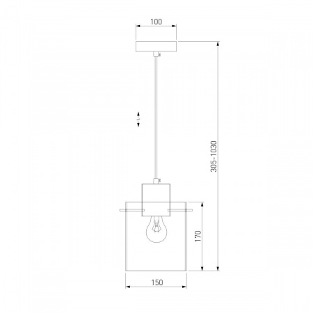 Подвесной светильник Eurosvet Trim 50227/1 дымчатый