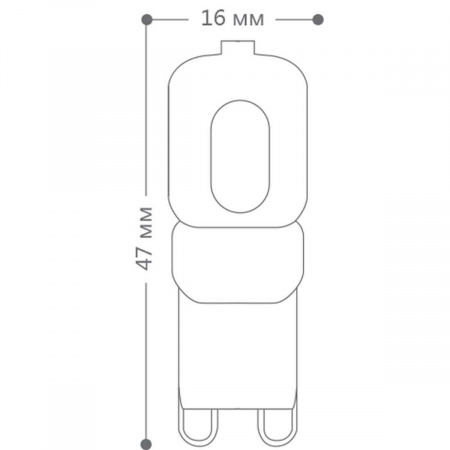 Лампа светодиодная Feron G9 5W 2700K Прямосторонняя Матовая LB-430 25636