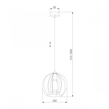 Подвесной светильник TK Lighting 6597 Jaula