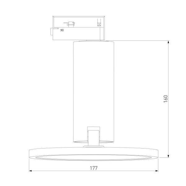 Трековый светодиодный светильник Elektrostandard Brain LTB50 12W 4200K черный a047378