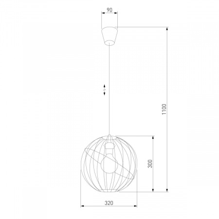 Подвесной светильник TK Lighting 1626 Orbita Black 1