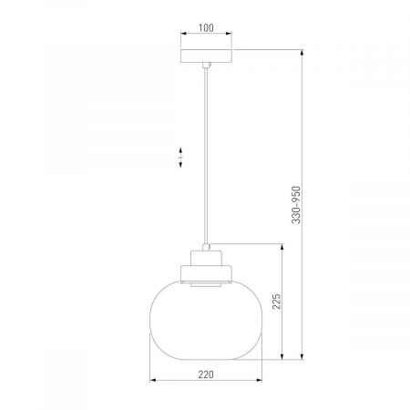 Подвесной светодиодный светильник Eurosvet Jeffry 50241/1 Led прозрачный