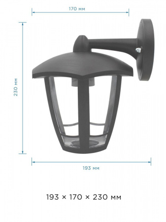 Уличный настенный светильник Apeyron Дели 11-167
