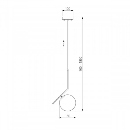 Подвесной светильник Eurosvet 50159/1 латунь