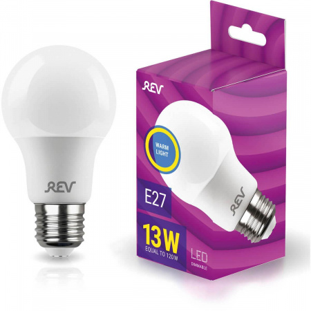 Лампа светодиодная диммируемая REV A60 Е27 13W 2700K теплый свет груша 32381 5 Алматы Лампа светодиодная диммируемая REV A60 Е27 13W 2700K теплый свет груша 32381 5