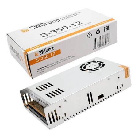 Блок питания SWG 12V 350W IP20 30A S-350-12 000124 Алматы