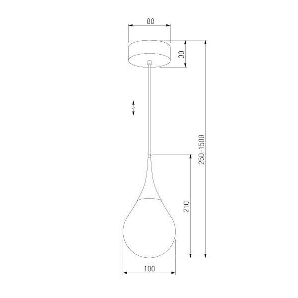 Подвесной светодиодный светильник Eurosvet Adour 50256/1 LED золото