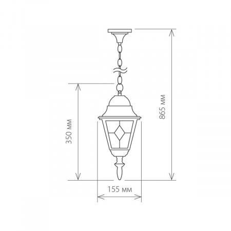 Уличный подвесной светильник Elektrostandard Vega a025021