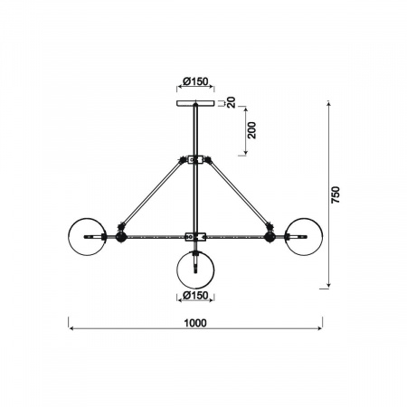 Потолочная люстра Vele Luce Universo VL2052L10