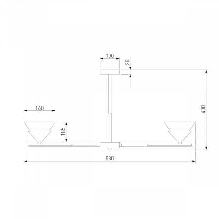 Потолочная люстра Eurosvet Rylee 70138/8 хром