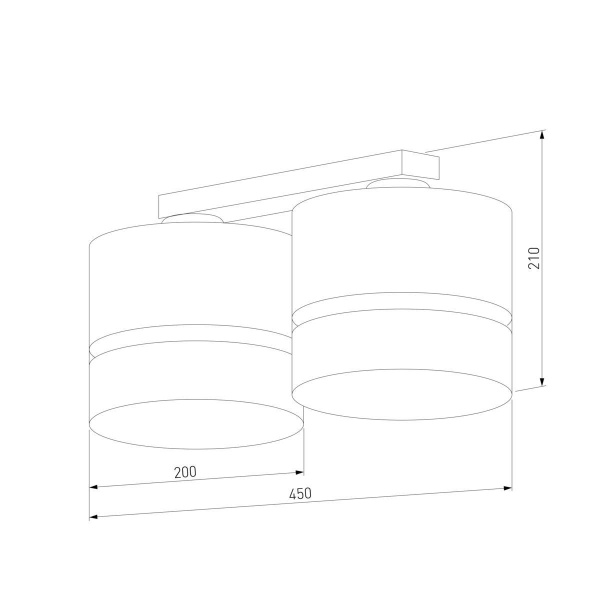 Потолочная люстра TK Lighting 6692 Paglia