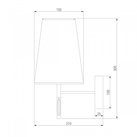 Бра Eurosvet Milazzo 60137/1 золото