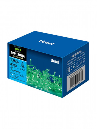 Светодиодная гирлянда Uniel 220V зеленый ULD-S1000-100/DTA Green IP20 UL-00007198