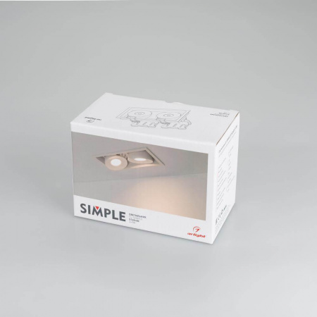 Встраиваемый светодиодный светильник Arlight CL-Simple-S148x80-2x9W Day4000 028150 Алматы