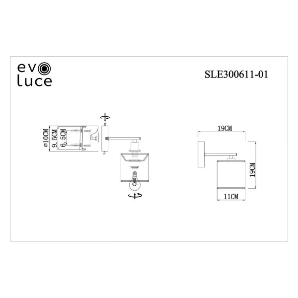 Бра Evoluce Essenza SLE300611-01