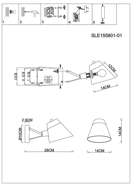 Бра Evoluce Vario SLE155801-01