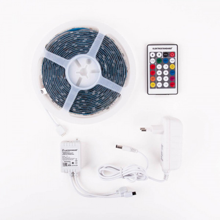 Светодиодная влагозащищенная лента Elektrostandard 7,2W/m 30LED/m 5050SMD RGB 5M a049849 Алматы