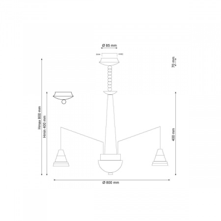Подвесная люстра Lucia Tucci Natura 066.8 LED